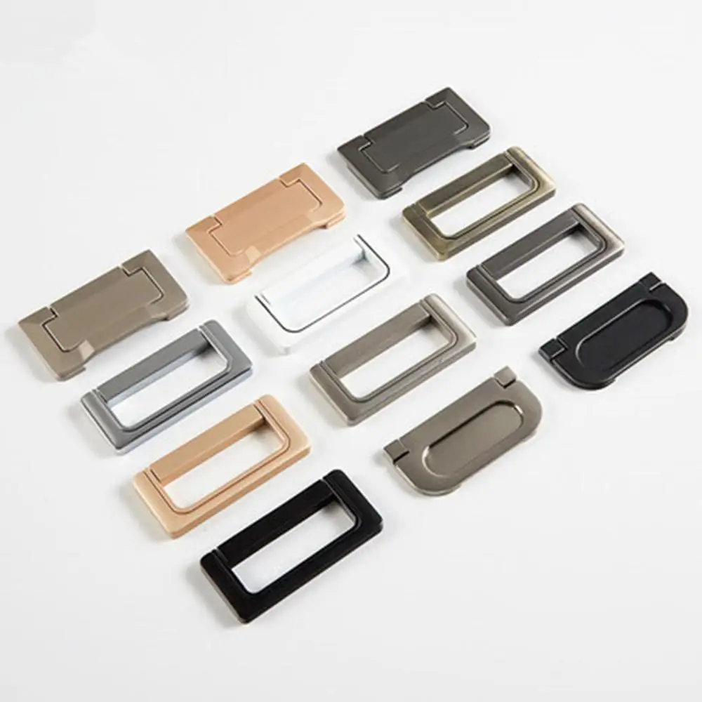 

Wardrobe drawer handle invisible cabinet door handle modern minimalist cabinet flat handle hidden drawer dark handle