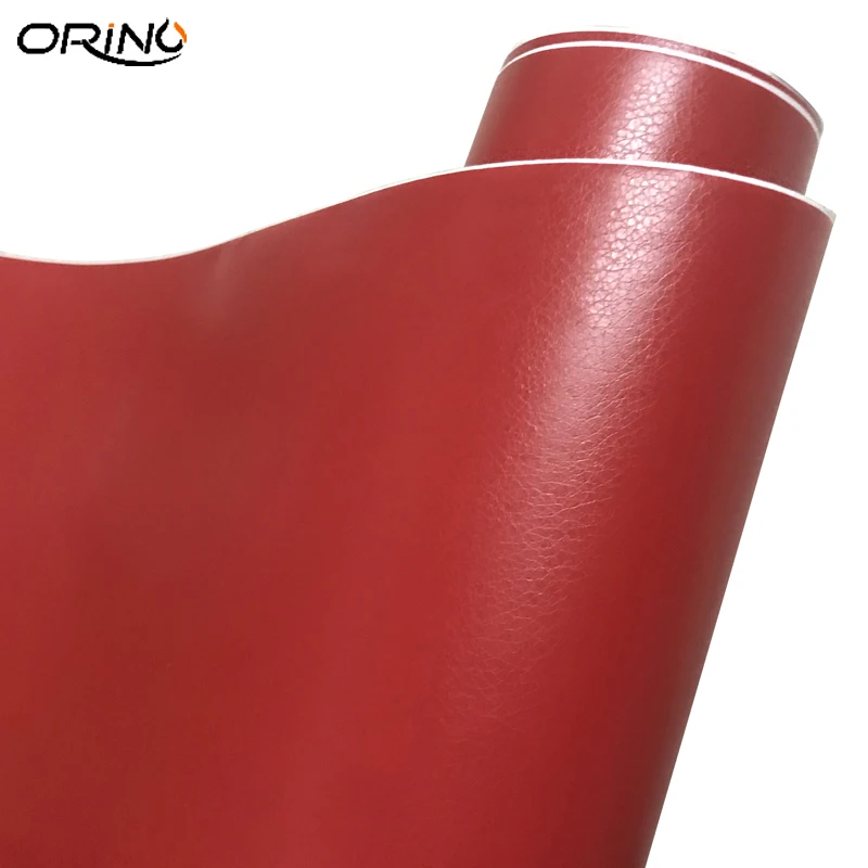 Red Leather Vinyl Film Sticker-1