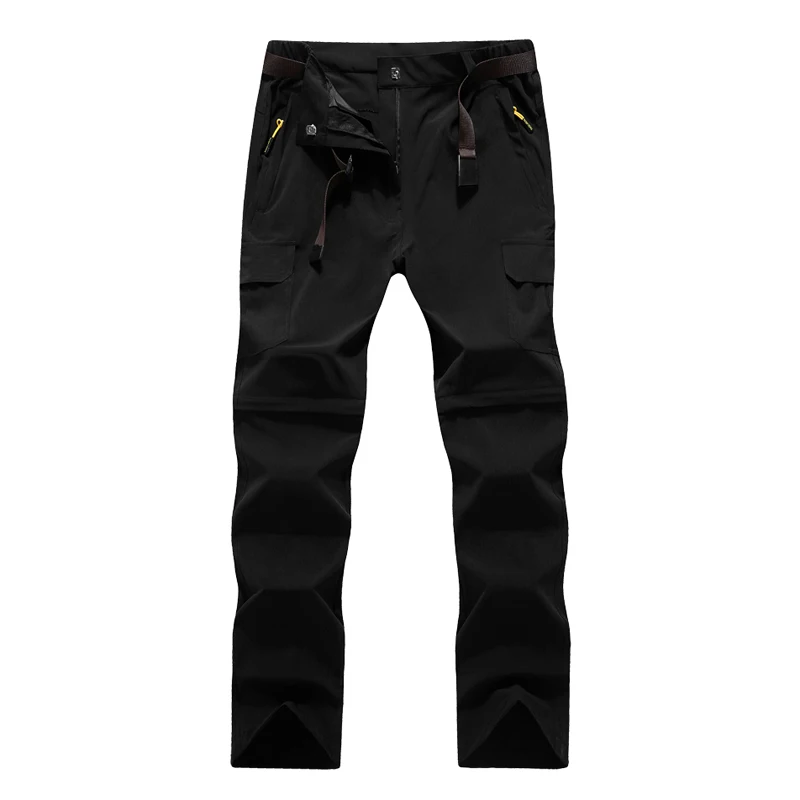 Befusy Stretch verano secado rápido extraíble hombres pantalones de senderismo al aire libre Pantalones deportivos para Trekking escalada ciclismo repelente al agua