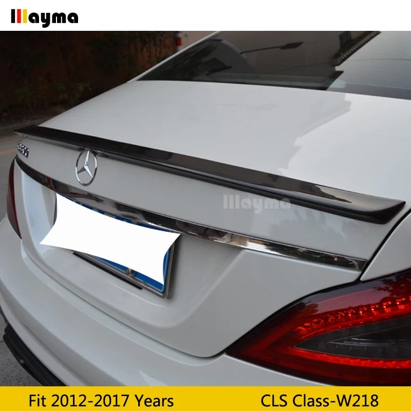 AMG Стиль углеродное волокно задний багажник спойлер для Benz класс CLS CLS250 CLS350 CLS63 AMG W218 2012- год автомобиль спойлер заднего крыла