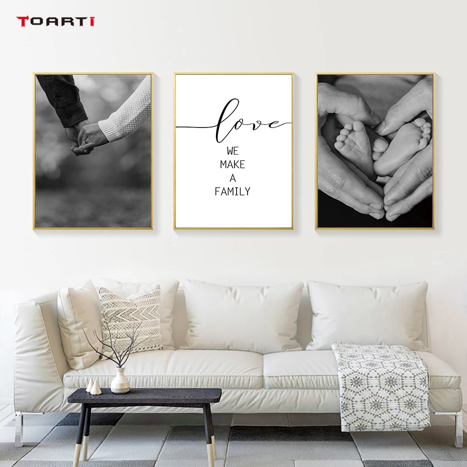 Us 3 04 42 Off Hand In Hand Romantic Wall Art Realistic Painting Love Quotes Vintage Posters Nordic Prints Black White Mural Bedroom Home Decor In