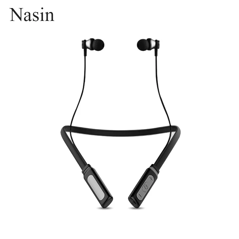

Nasin HT1 Sports Neckband Stereo Noise Reduction Subwoofer Long life wireless Bluetooth earphone for xiaomi samsung iphone