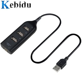 

kebidu Hub Adapter USB Hub Mini 2.0 Hi-Speed 4-Port Splitter For PC Laptop Notebook Receiver Computer Peripherals Accessories