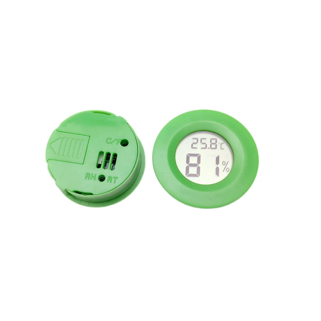 Мини ЖК-цифровой термометр гигрометр холодильник морозильник Тестер Температура измеритель влажности детектор термограф ПЭТ авто автомобиль - Цвет: Green