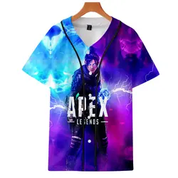 2019 Горячая новинка Apex 3D принт Slim fit повседневные футболки Cool Personility 2019 горячая Распродажа с коротким рукавом бейсбольная Футболка Топ Плюс