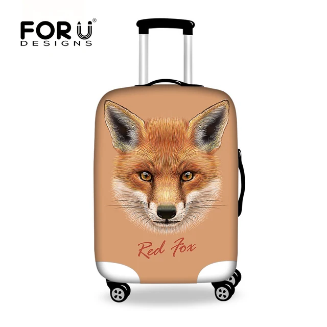 Forudesigns 3d Fox Prints Travel Luggage Protective Cover For 18 30 Forudesigns 3d Fox Prints Travel Luggage Protective Cover For 18 30 Inch Trolley Suitcase