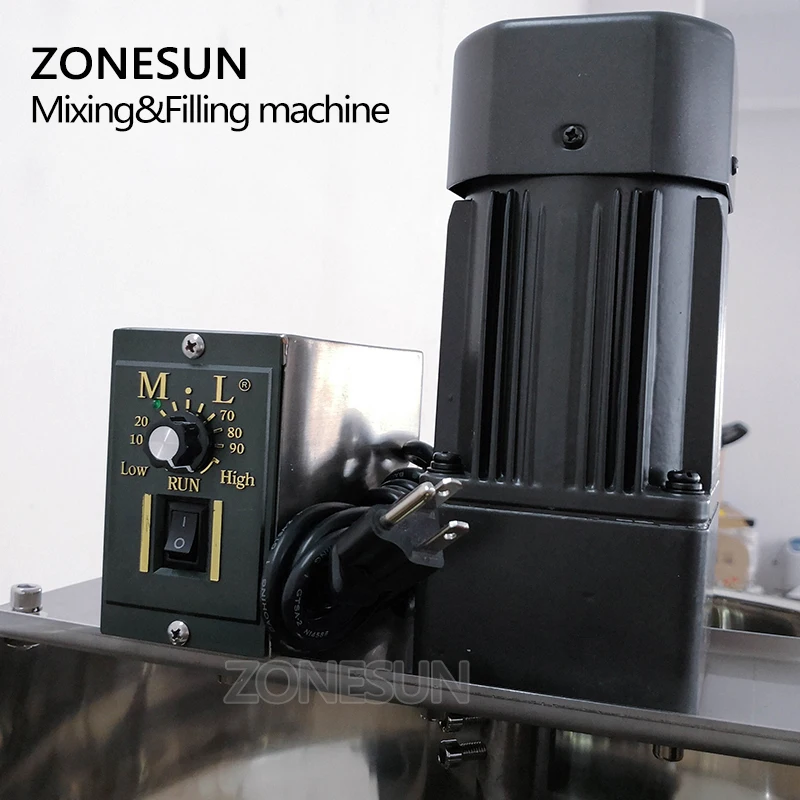 ZONESUN смешивающий Наполнитель очень вязкий материал Arequipe машина для наполнения пасты крем масло смешивания наполнитель смешивания машина для наполнения
