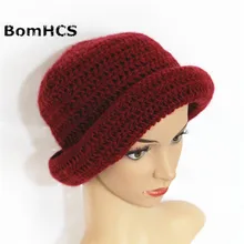 BomHCS женская теплая зимняя вязаная шапочка ручной работы, шапка для рыбака, Лыжная Шапка Кепка