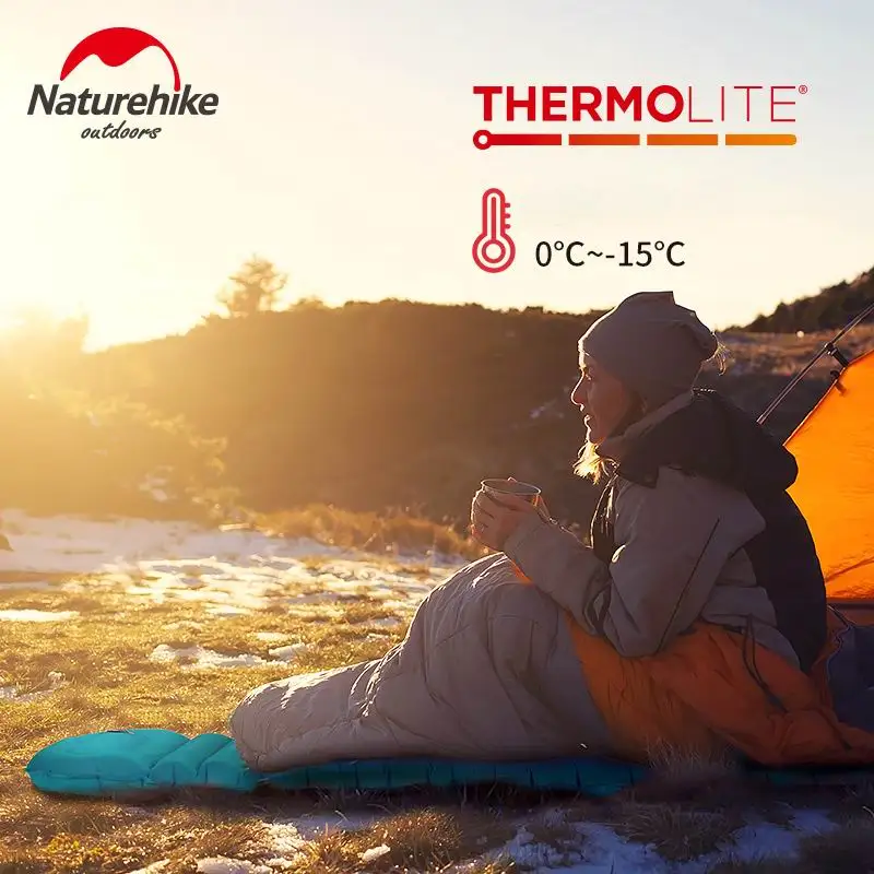 Naturehike في TPU نفخ فراش مومياء يدويا الصحافة النوم منصات خفيفة التخييم حصيرة خيمة الهواء سادة وسادات للخارج الشتاء