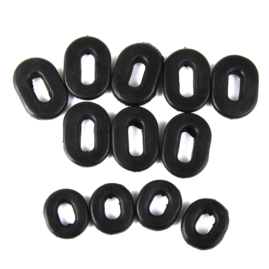 12 Pcs Motorcycle Rubber Grommets Bolt Pressure Relief Cushion Kit For Yamaha Honda CB CL XL Suzuki Fairings Moto Accessories