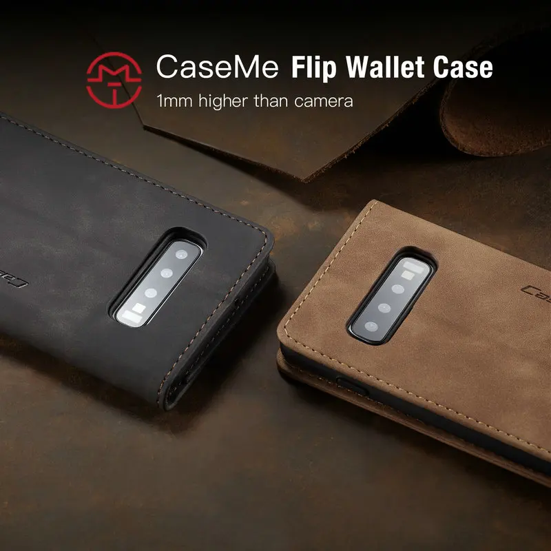 CaseMe Flip Leather Case For Samsung Galaxy A80 Retro Magnet Wallet Cover A80 A20 A91 A24 M80S M13 A23 Phone Case 4