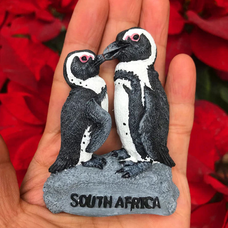 Горячая Южноафриканский Пингвин 3D магниты на холодильник сувениры для туристов холодильник магнитные наклейки украшение дома подарок-аксессуар - Цвет: 1