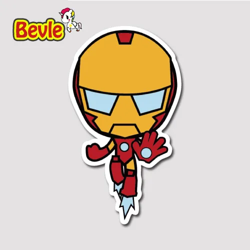 

Bevle 9675 Iron Man Fashion Tide Stickers Doodle Styling Home Decor Waterproof 3M Sticker Fashion Skateboard Car Graffiti