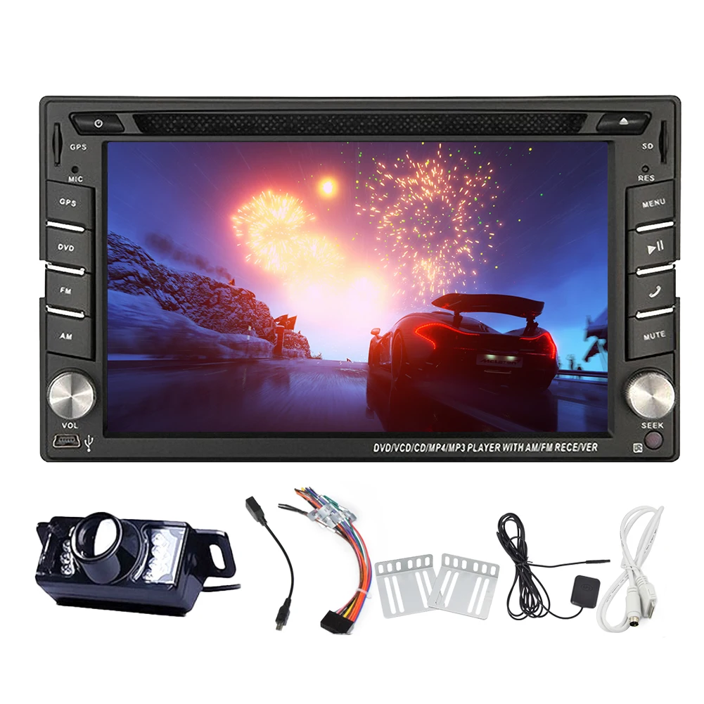 Perfect Double Din BT RDS PC Autoradio CD Audio System MP4 FM AM HeadUnit Video Music Car DVD Player GPS Radio Stereo 3D Map 2