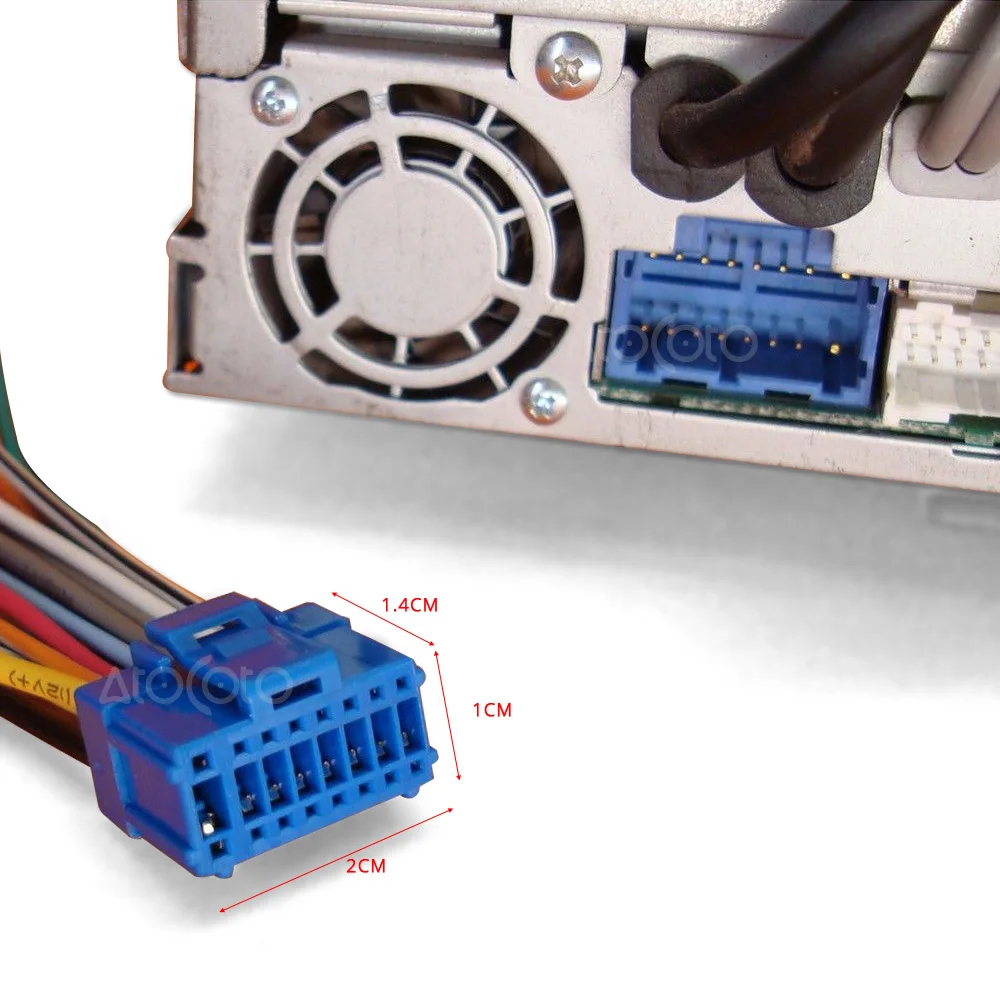 Untuk Pioneer AVH-P6500DVD AVIC-N1 N2 N3 16Pin Tembaga Wire Harness Blue Plug Konektor Adaptor Kabel Perakitan