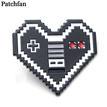 

20pcs/lot PatchfanHeart game player Metal Zinc pins Trendy medal para backpack shirt clothes brooches badge for men women A2143