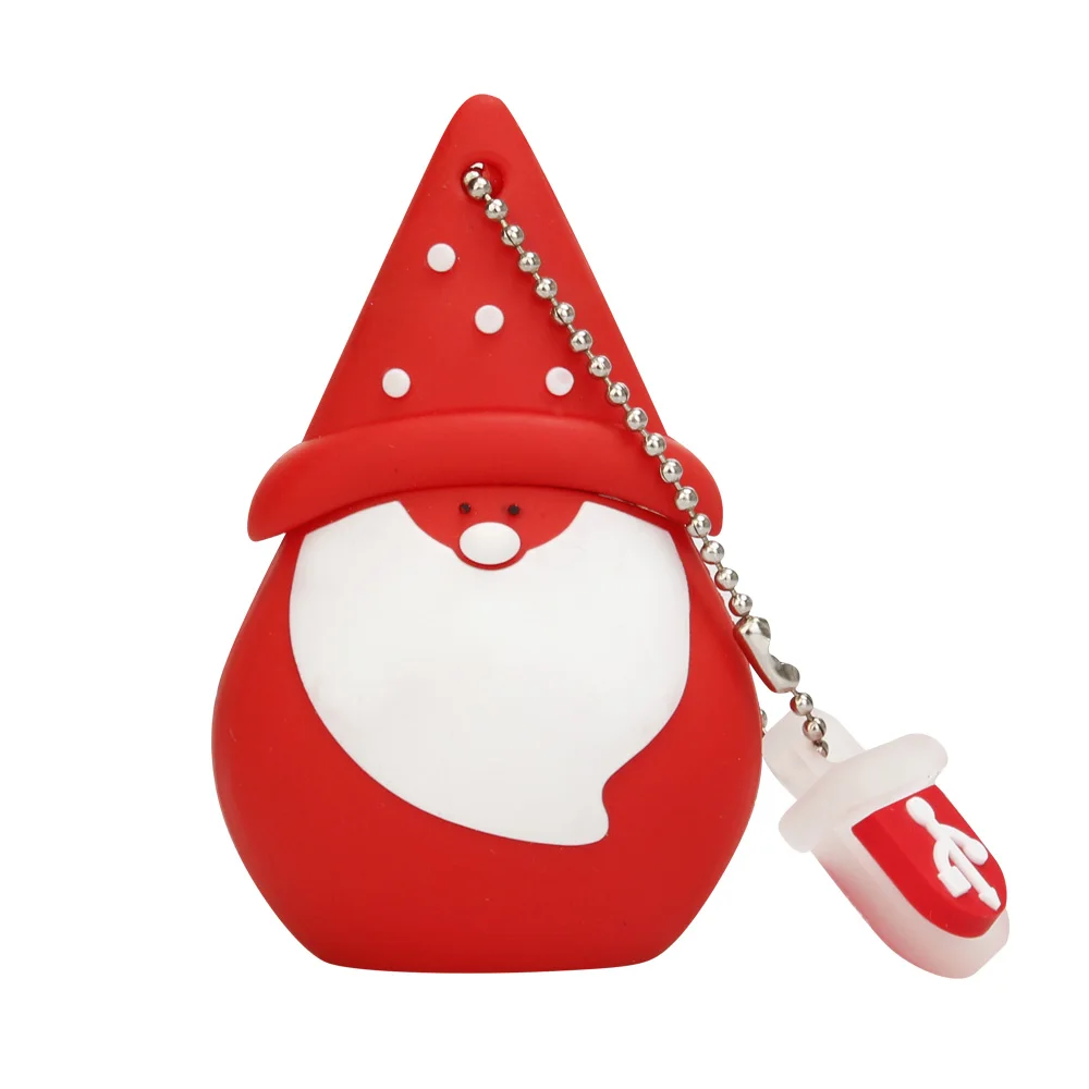 pendri USB Flash Drive 128GB Pendrive cartoon snowman Christmas tree gifts 64GB 32GB 16GB 8GB 4GB Elk Deer Santa Claus Pen drive