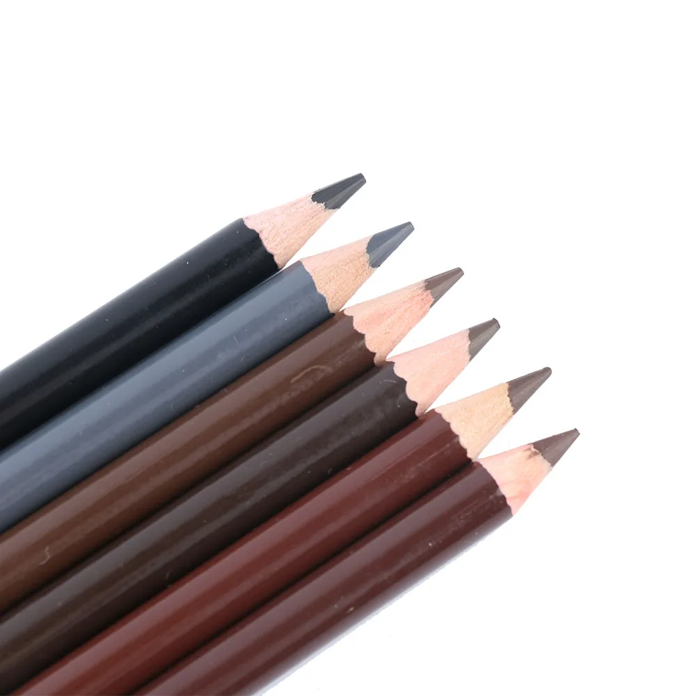 1PC Makeup Eyebrow Pencil Enhancer Waterproof Dark Brown Eye Brow Tattoo 6 Colors Natural Long Lasting Eyes Make Up Tools