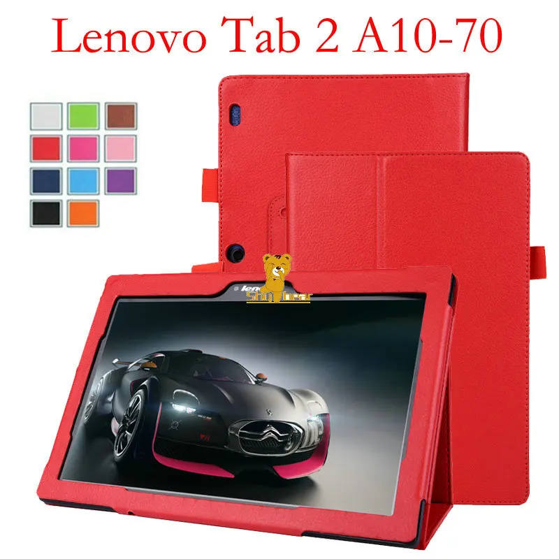 Чехол для Tab2 A10 70 tablet 10 1 ''умный флип кожаный защитный чехол funda lenovo tab 2 a10 +