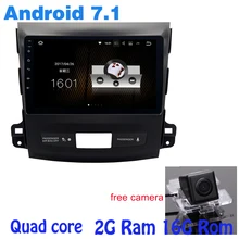 9 Quad core Android 7 1 car radio gps for Mitsubishi outlander with 2G RAM wifi
