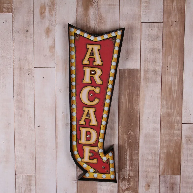 

Vintage Lightbox Neon Sign LED decoracion Beer Cerveja Cafe Bar Shabby chic Brass knuckles weapon Placas decorativas de metal