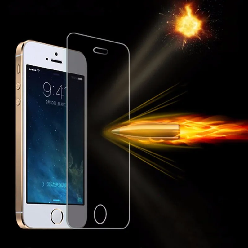 Защитный экран для iphone 5c 5S 5 0 26 мм ультратонкое закаленное стекло ecran protecteur pelicula de