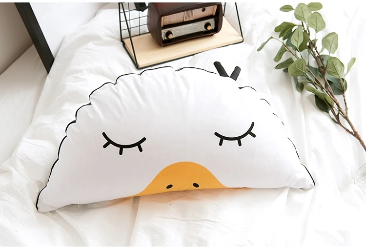 Милая утка детская комната постельные принадлежности Мягкая кроватка Боковой бампер подушка для младенца Подушка для кормления украшение комнаты детская защита головы - Цвет: Duck