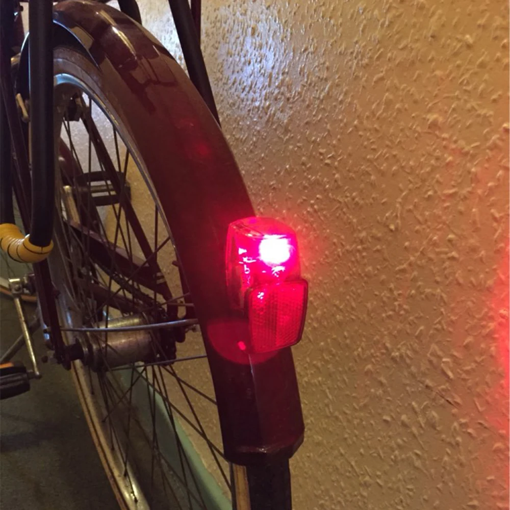Sale Fender LED Bike Light Mudguard Red Rear Light Road Bike Running Lights Cycling Taillight Rear Bicycle Lamp fietswiel verlichting 1