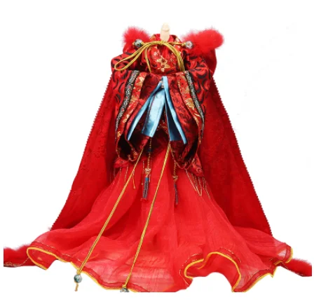 Кукольные аксессуары ручной работы, уникальное изысканное платье, одежда для китайского традиционного платья для 30 см, кукольная одежда только Z823 - Цвет: Коричневый