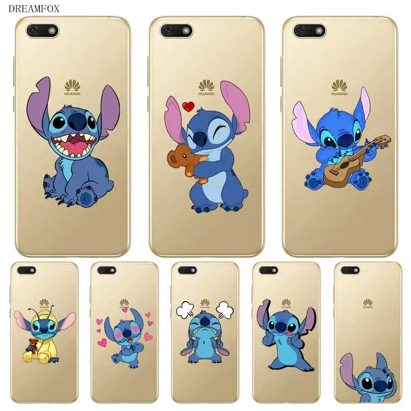 N418 Stitch Soft TPU Silicone Case Cover For Huawei Honor 6A 6C 6X 7A 7C 7S 7X 8 Lite Pro |
