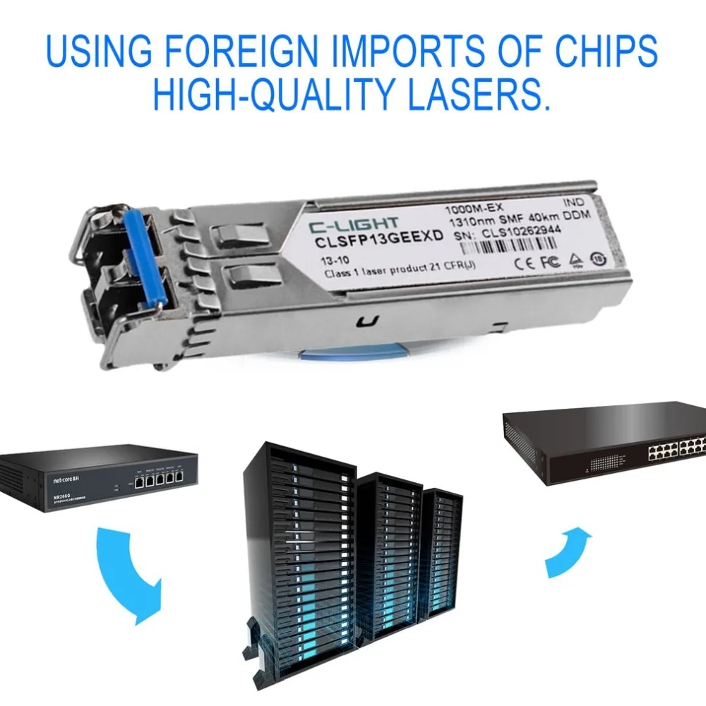 C light glc lh smd 1 25 Гбит/с sfp lc разъем оптический модульный SFP приемопередатчик с DDM для