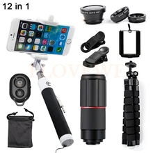 8X телефото зум Lentes Широкоугольный макро объектив "рыбий глаз" телескоп сотовый телефон объективы камеры для iPhone 5 6 6 S 7 8 смартфон