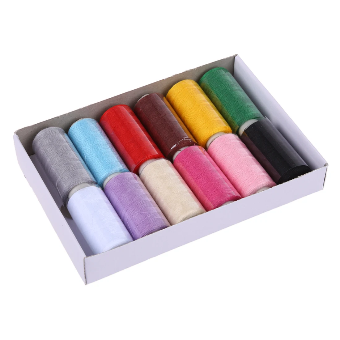 12 Pcs Multicolor Sewing Stitching Thread Tailoring Linein Sewing
