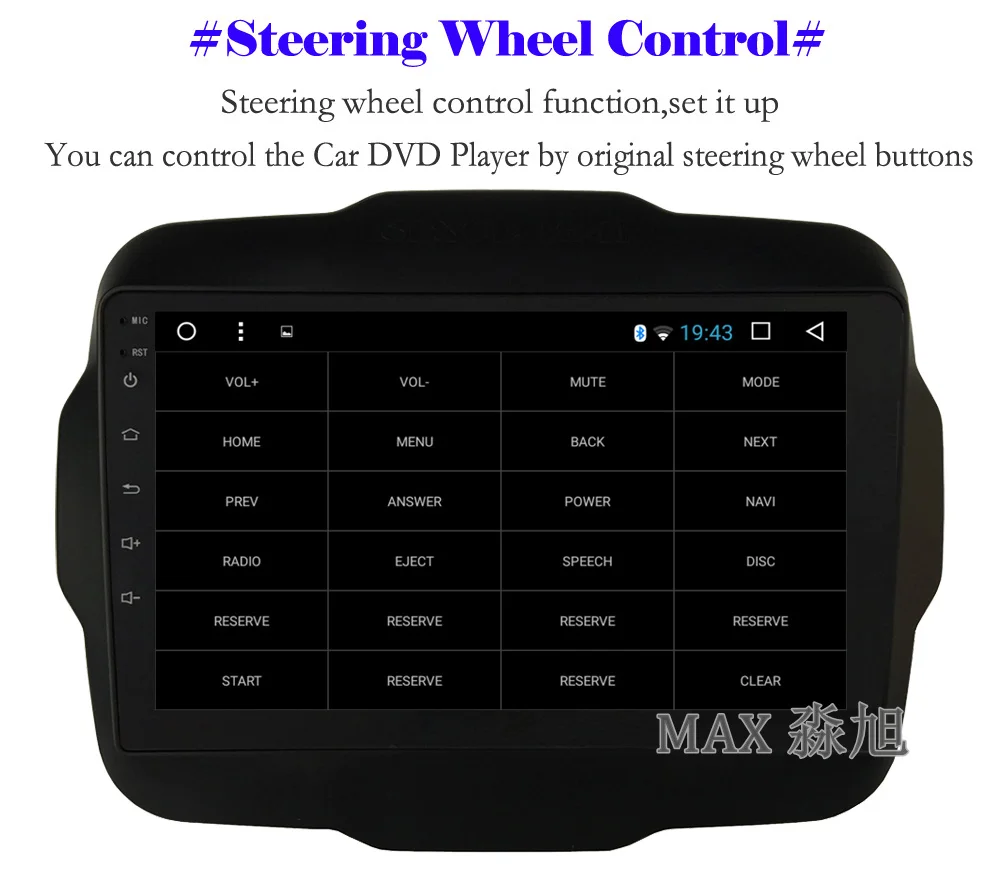 Excellent MAX Android 8.1.0 Car DVD For Jeep Renegade 2015 2016 2017 Car Radio RDS Bluetooth Call Music 4G WiFi SWC GPS Map 11