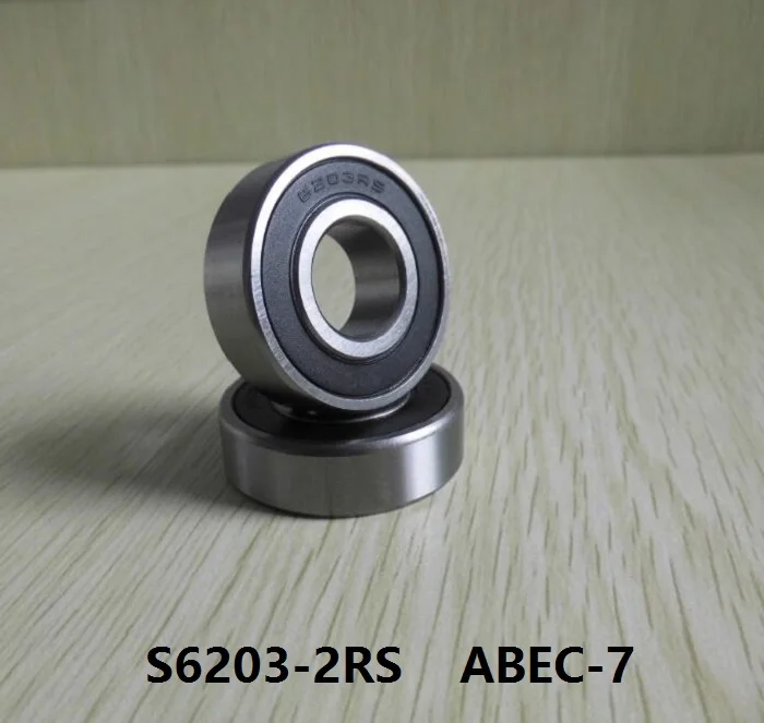 

S6203-2RS S6203 2RS RS 17x40x12 mm ABEC-7 Stainless Steel hybrid Si3n4 ceramic bearing for fishing reel 17*40*12 6203 6203RS