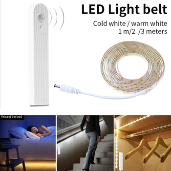 

LED Light strip flexible Wireless Motion Sensor LED Strip lamp 1M 2M 3M battery cartridge Light strip Night light lamparas lamp