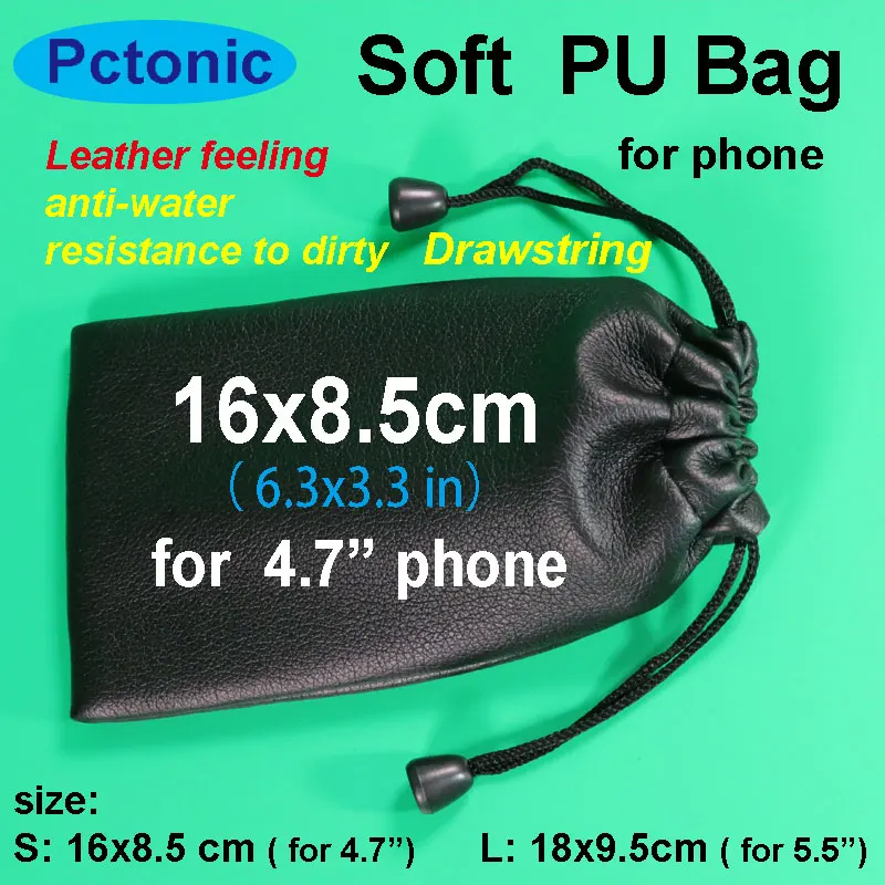 Роскошная кожаная сумка для хранения PCTONIC из искусственной кожи с веревкой iphone 6 7