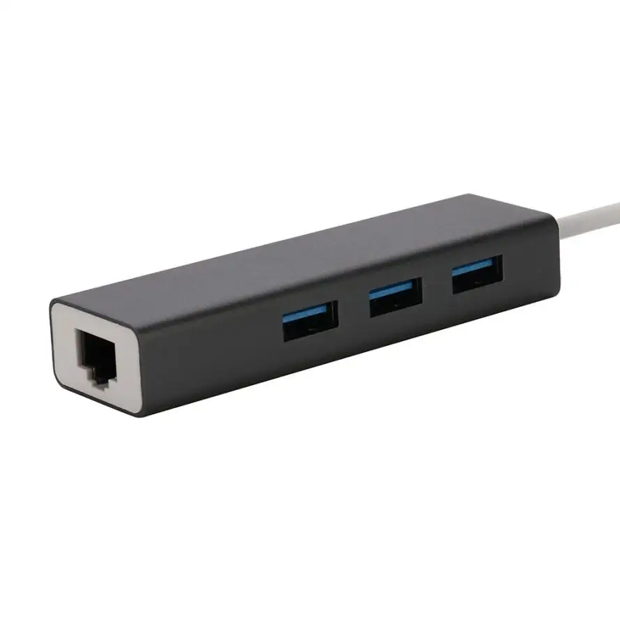 3-Порты и разъёмы USB 3,0 концентратор и USB 3,0 Rj45 до 10/100/1000 м Fast Ethernet LAN полной скорости и удобен и легок в Применение l0719 #3