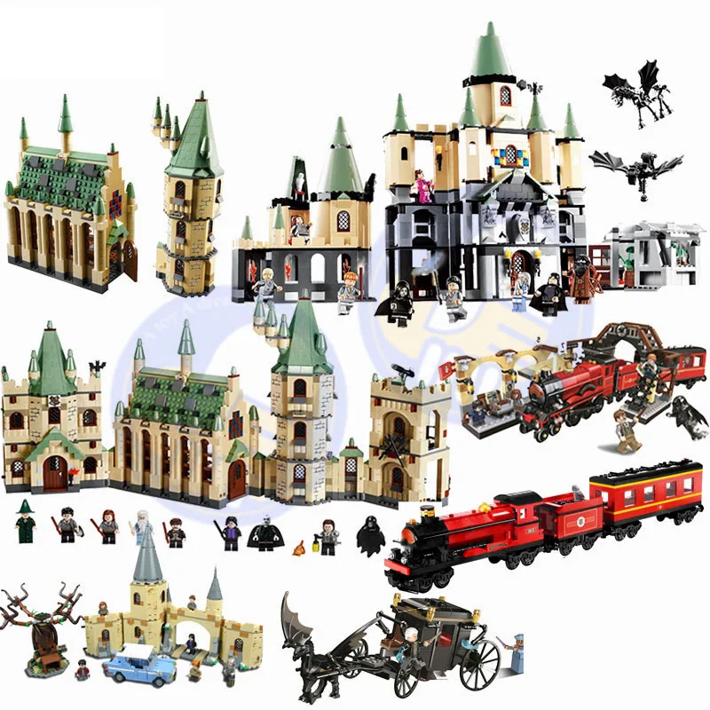

2019 New Harri Potter Serices Hogwarts Great Hall Compatibility Building Blocks Bricks DIY Toys for Kid Gifts Compatible legoING
