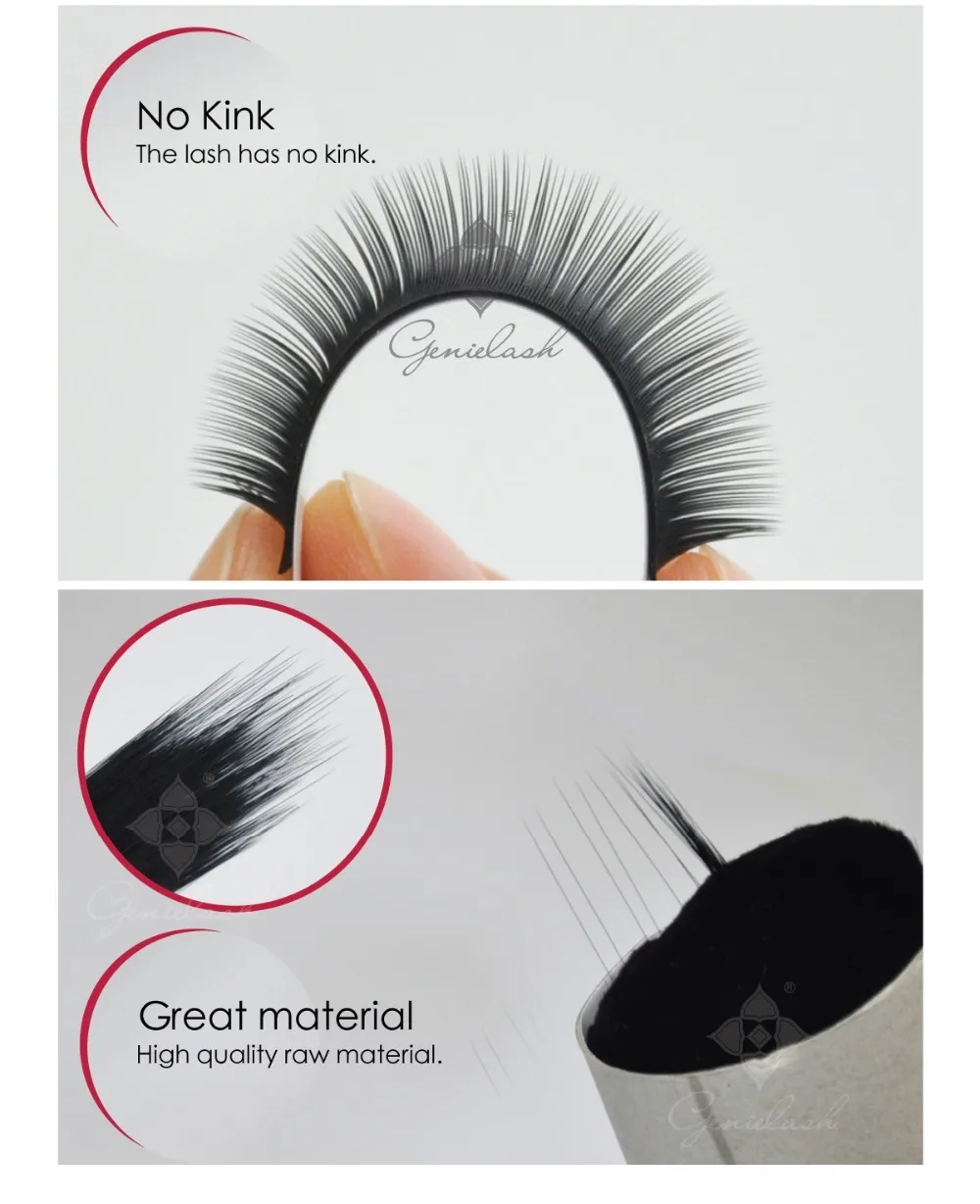 Feixes de Cílios dos Fãs de Genielash Premade para Extensões de Cílios de Volume Cílios de Maquiagem Fácil Escolher Cílios Pré-fabricados 6d 19 volume fácil escolher 6d cílios pré-fabricados cílios de maquiagem