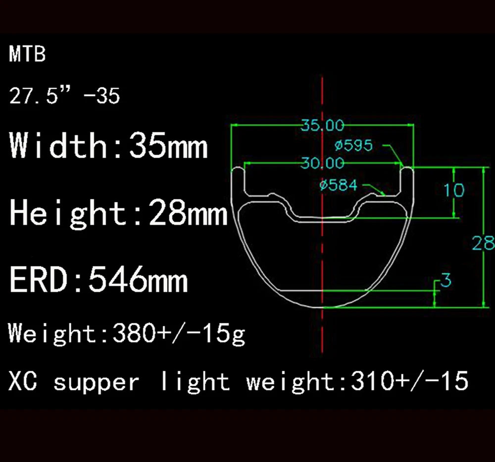 Best 27.5er 650B  tubeless width 35mm mtb carbon disc wheelset mountain bike XC AM DH BOOST wheels 29 inch carbon rim 29"   Hookless 4