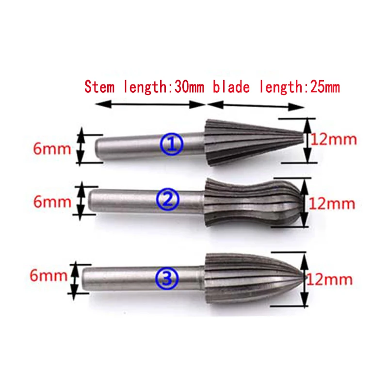 Preise YEODA 6 teile satz Lager Stahl Grat Fräser 6mm Schaft Dremel Rotary Werkzeuge Elektrische Schleifen Metall Graver Werkzeug Zubehör