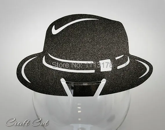 Al Capone Hat Place Card Chicago Wedding Name Decor Gangster Al Capone Hat Place Card Chicago Wedding Name Decor Gangster Mafia Party Wine Gl Decoration