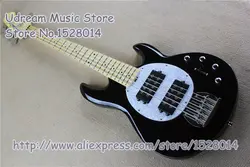 Новое поступление Китай OEM 5 строка Suneye музыка человек электрический бас гитары в глянцевый черный отделка с Chrome Аппаратные средства