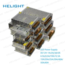 Dc12v 1a/2a/3a/5a/6.5a/8.5a/10a/15a/20a/25a/30a/40a/50a/60a adaptador transformador de comutação de alimentação AC110-220V