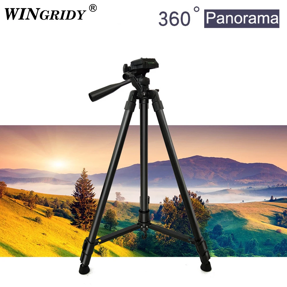 

WINGRIDY Profesional Camera Tripod Stand for Canon Nikon Sony DSLR Camera Camcorder Mini Protable Live Tripod For Phone Camera