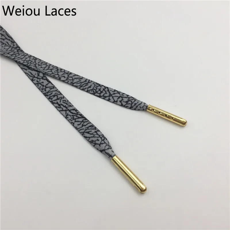 30 pairs/Lot Weiou heavy duty heat transfer printed shoelaces designer shoe laces cool monolayer designs patterned shoestring