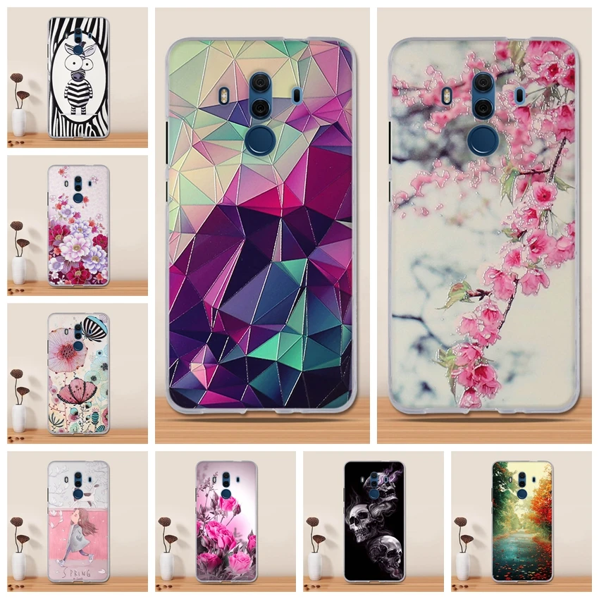 For Huawei Mate 10 Pro Case Back Cover Soft Silicone TPU Fundas Coque
