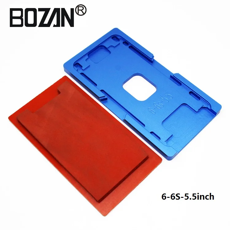 

BOZAN LCD Laminating Silicone Rubber Mat and Alignment Molds For iPhone 5 6 6S 7 8 Plus OCA Positioning Screen Refurbishing