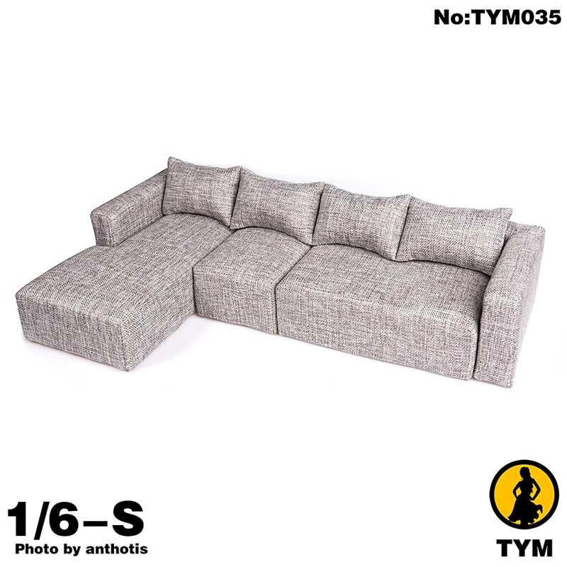 

1/6 Scale DIY Scene Accessories TYM035 European Style Fashion Cotton Fabric Sofa Model For 12 inch Action Figure Doll Toys